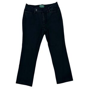 Lauren Ralph Lauren Adelle Black Straight Leg Pants Size 6